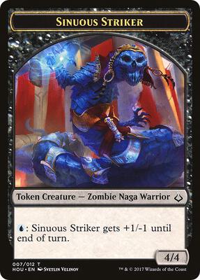 Sinuous Striker // Cat Double-Sided Token card from Hour of Devastation