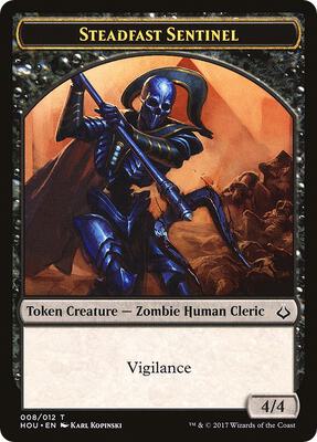 Steadfast Sentinel // Cat Double-Sided Token card from Hour of Devastation
