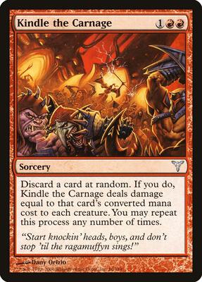 Kindle the Carnage card from Dissension