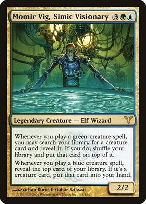 Momir Vig, Simic Visionary card from Dissension