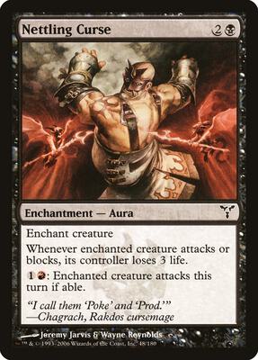 Nettling Curse card from Dissension