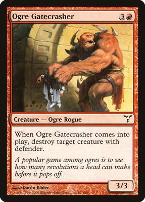 Ogre Gatecrasher card from Dissension