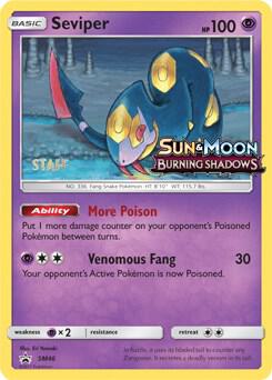 Seviper - SM46 (Prerelease) [Staff] card from SM Promos