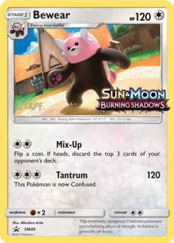Bewear - SM49 (Prerelease) [Staff] card from SM Promos