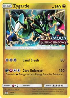 Zygarde - SM48 (Prerelease) [Staff] card from SM Promos