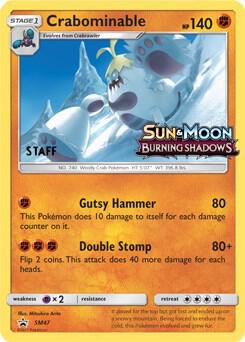 Crabominable - SM47 (Prerelease) [Staff] card from SM Promos