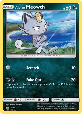 Alolan Meowth - SM43 card from SM Promos