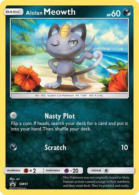 Alolan Meowth - SM51 card from SM Promos