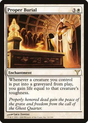 Proper Burial card from Dissension