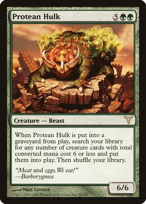 Protean Hulk card from Dissension