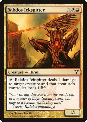 Rakdos Ickspitter card from Dissension