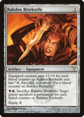 Rakdos Riteknife card from Dissension