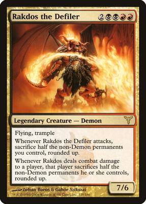 Rakdos the Defiler card from Dissension