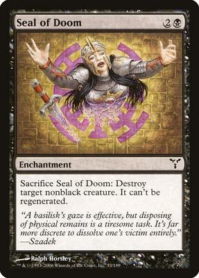 Seal of Doom card from Dissension