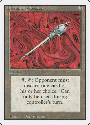 Disrupting Scepter card from Revised Edition