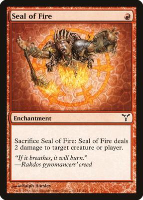 Seal of Fire card from Dissension