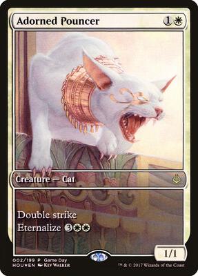 Adorned Pouncer card from Game Day & Store Championship Promos