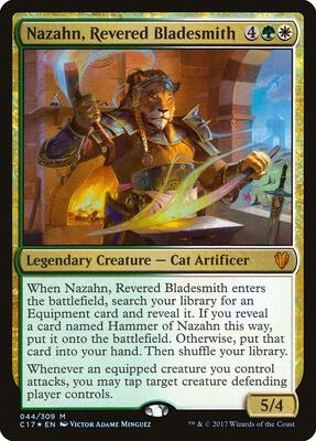 Nazahn, Revered Bladesmith card from Commander 2017