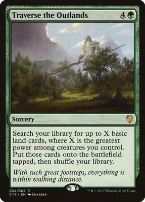 Traverse the Outlands card from Commander 2017