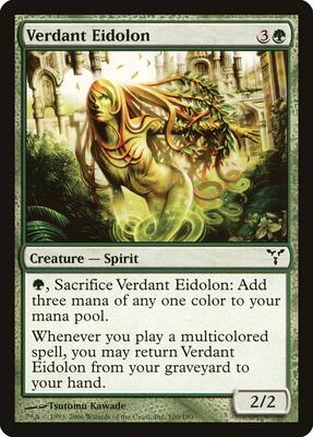Verdant Eidolon card from Dissension