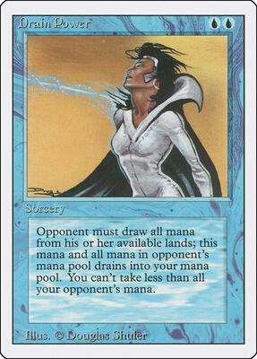 Drain Power card from Revised Edition
