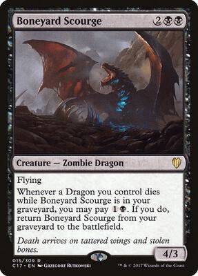 Boneyard Scourge card from Commander 2017