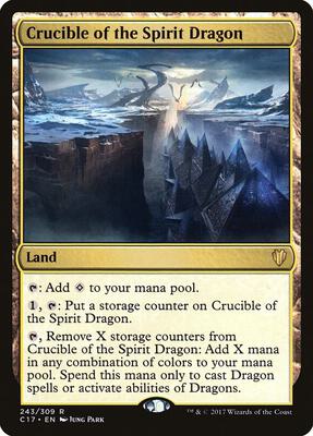 Crucible of the Spirit Dragon card from Commander 2017