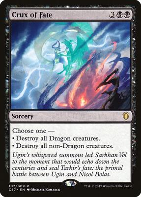 Crux of Fate card from Commander 2017