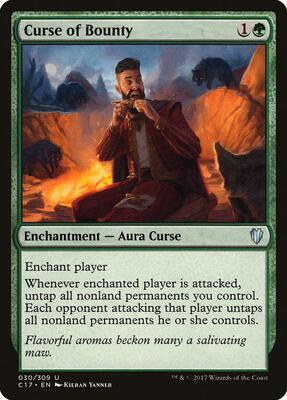 Curse of Bounty card from Commander 2017