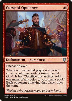 Curse of Opulence card from Commander 2017