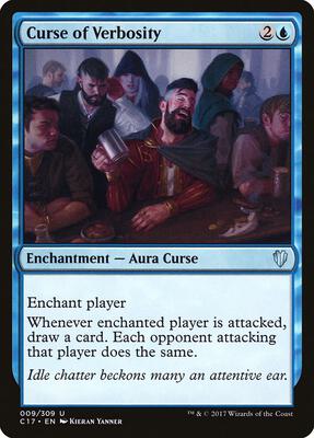 Curse of Verbosity card from Commander 2017