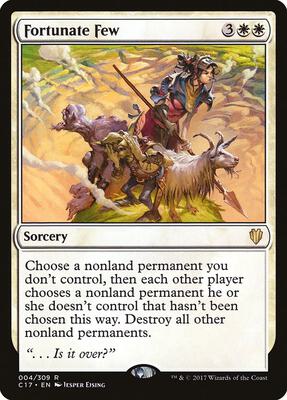 Fortunate Few card from Commander 2017