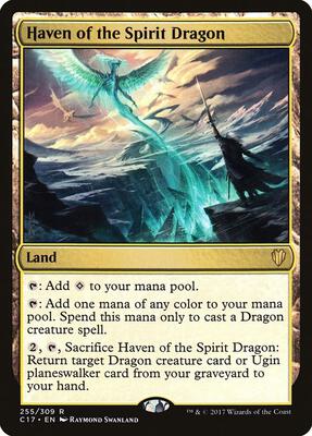 Haven of the Spirit Dragon card from Commander 2017