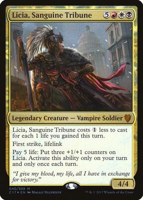 Licia, Sanguine Tribune card from Commander 2017