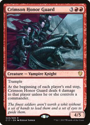 Crimson Honor Guard card from Commander 2017
