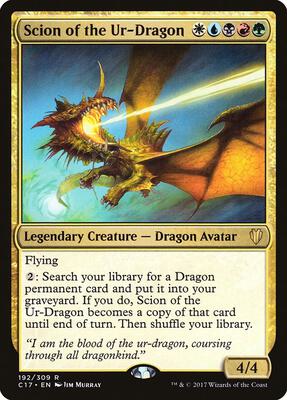 Scion of the Ur-Dragon card from Commander 2017