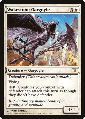 Wakestone Gargoyle card from Dissension
