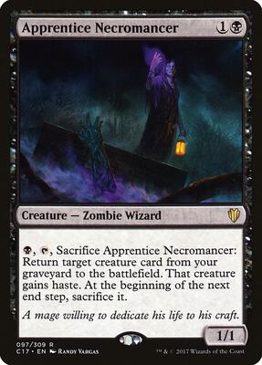 Apprentice Necromancer card from Commander 2017