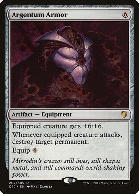 Argentum Armor card from Commander 2017