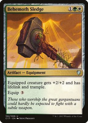 Behemoth Sledge card from Commander 2017