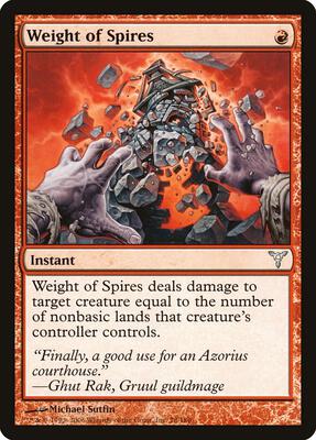 Weight of Spires card from Dissension