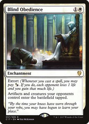 Blind Obedience card from Commander 2017