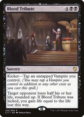 Blood Tribute card from Commander 2017