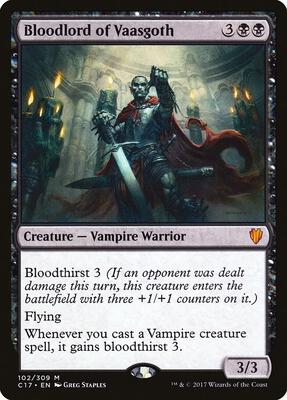 Bloodlord of Vaasgoth card from Commander 2017