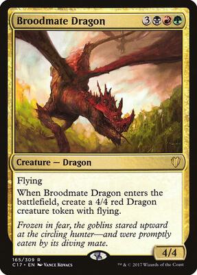 Broodmate Dragon card from Commander 2017
