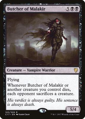 Butcher of Malakir card from Commander 2017