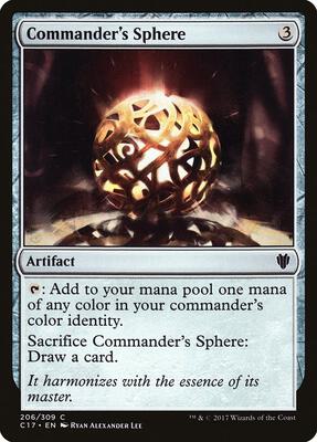 Commander's Sphere card from Commander 2017