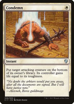 Condemn card from Commander 2017