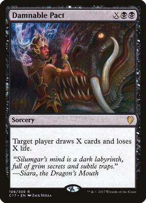Damnable Pact card from Commander 2017