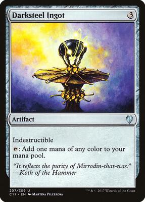 Darksteel Ingot card from Commander 2017